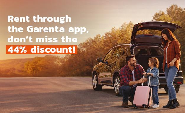 Rent through the Garenta app, don’t miss the advantage!